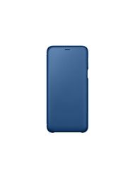 Wallet Cover Galaxy A6 Plus Funda Oficial Billetera Azul