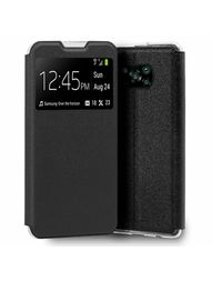 Funda Flip Cover Xiaomi Pocophone X3 Liso Negro